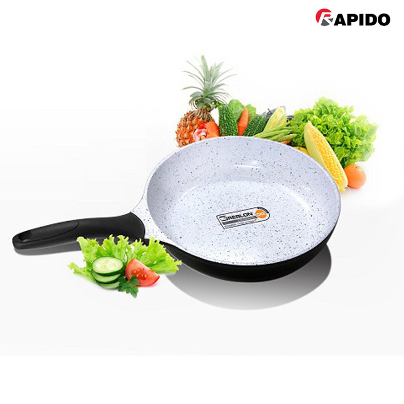 Rapido - Chảo từ chống dính Rapido 28cm đáy phẳng - Men gốm Ceramic chống dính Đức - Hàng chính hãng