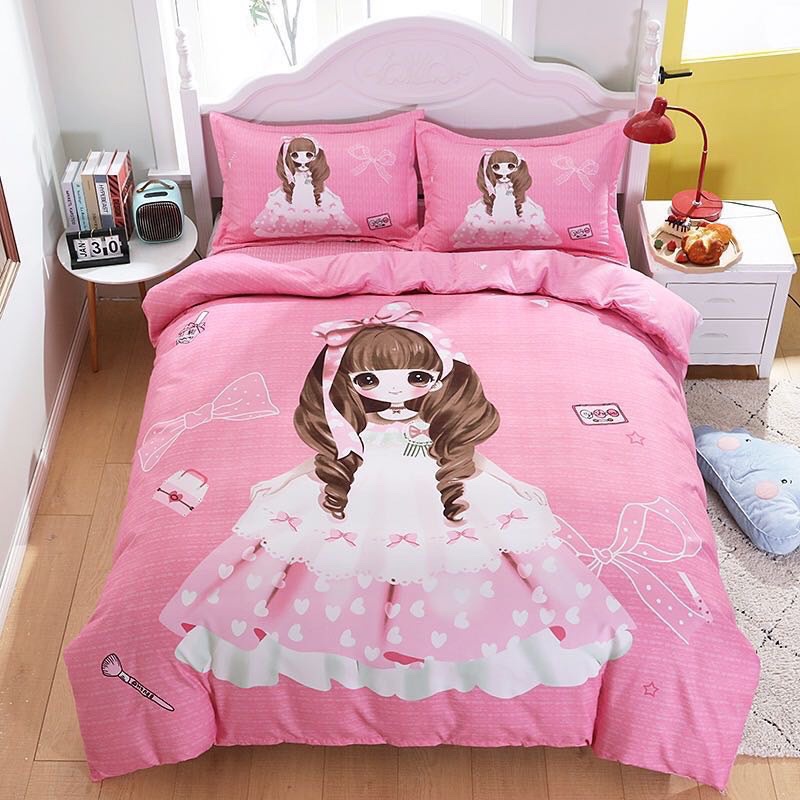 Bộ chăn ga gối 4 món cotton 3D đongs hộp siêu kute cho bé yêu