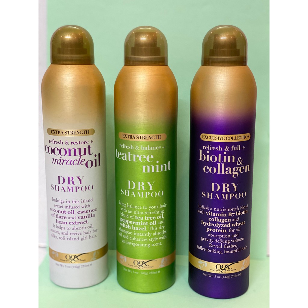 Dầu Gội Khô OGX Dry Shampoo 235ml - Mỹ