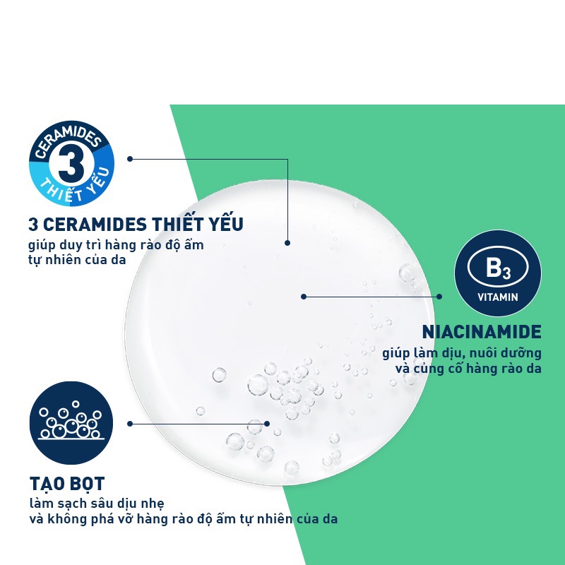 Sữa Rửa Mặt Cerave 473ml Da Dầu Và Da Khô Chính Hãng - Srm Usa Mỹ Hyaluronic Acid Dưỡng Ẩm Niacinamide Dưỡng Da Dezy