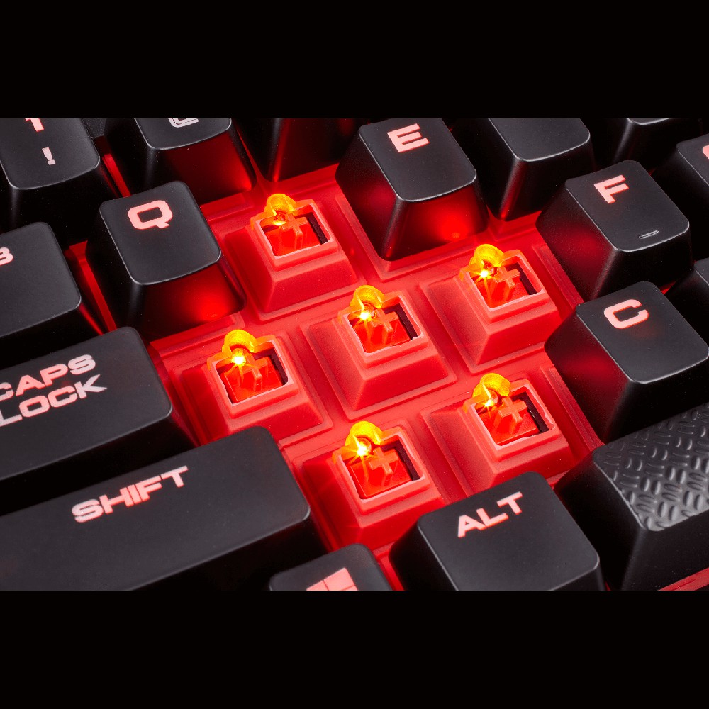 Bàn phím cơ Gaming Corsair K68 Mechanical Gaming Keyboard Red LED CHERRY® MX Red - Chính hãng