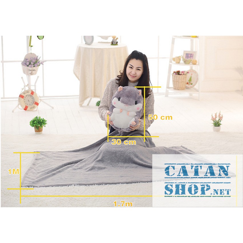 Gối mền chuột  3 trong 1 siêu cute, nỉ nhung cực mịn, chăn gối văn phòng, gấu bông CATAN shop,quà tặng sinh nhật