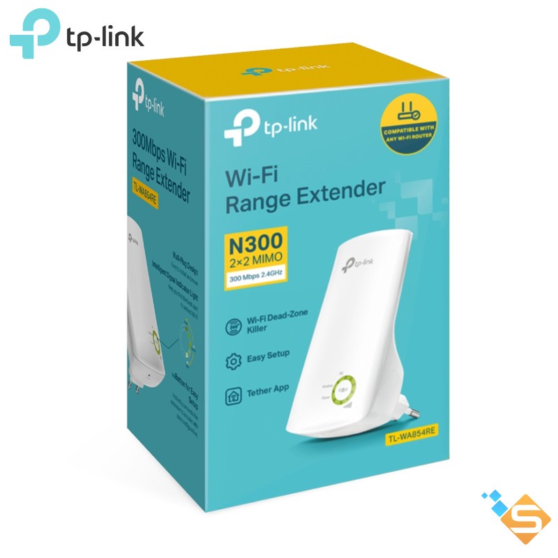 Bộ Mở Rộng Sóng Wifi Repeater 300Mbps TP-Link TL-WA854RE - Bảo Hành Chính Hãng 12 Tháng