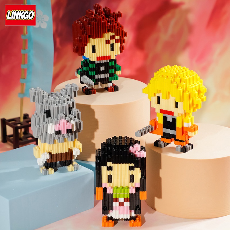 Đồ Chơi Lắp Ráp Thanh Gươm Diệt Quỷ Kimetsu no Yaiba, Mô Hình Kiếm Katana Và Nhân Vật 3D Chibi Cho Bé annhienstore