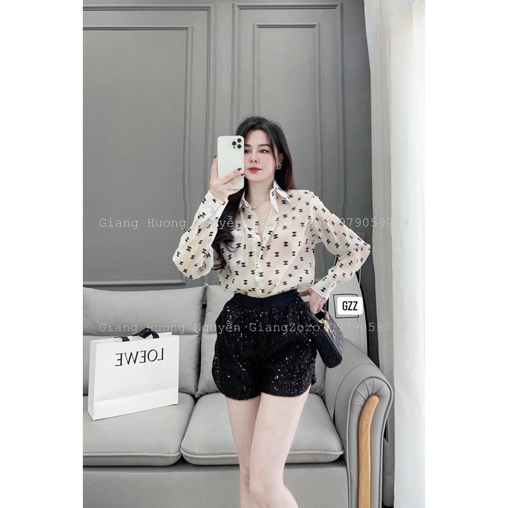 ÁO SƠ MI LỤA HÌNH DÀI TAY CHO NỮ