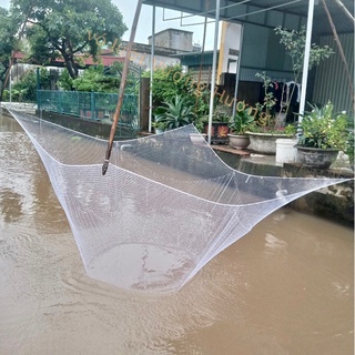 Lưới đánh cá vó bắt cá dù câu cá vó kéo cá tôm tép bền rộng sợi dù sịn