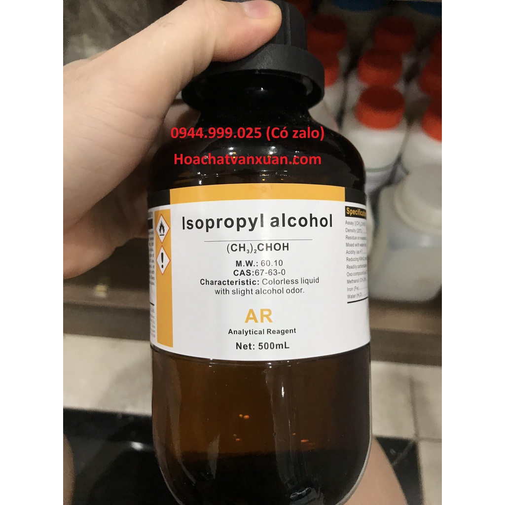 Chất Isopropyl alcohol IPA 2-propanol 99.7% C3H8O chai 500ml Xilong CAS 67-63-0