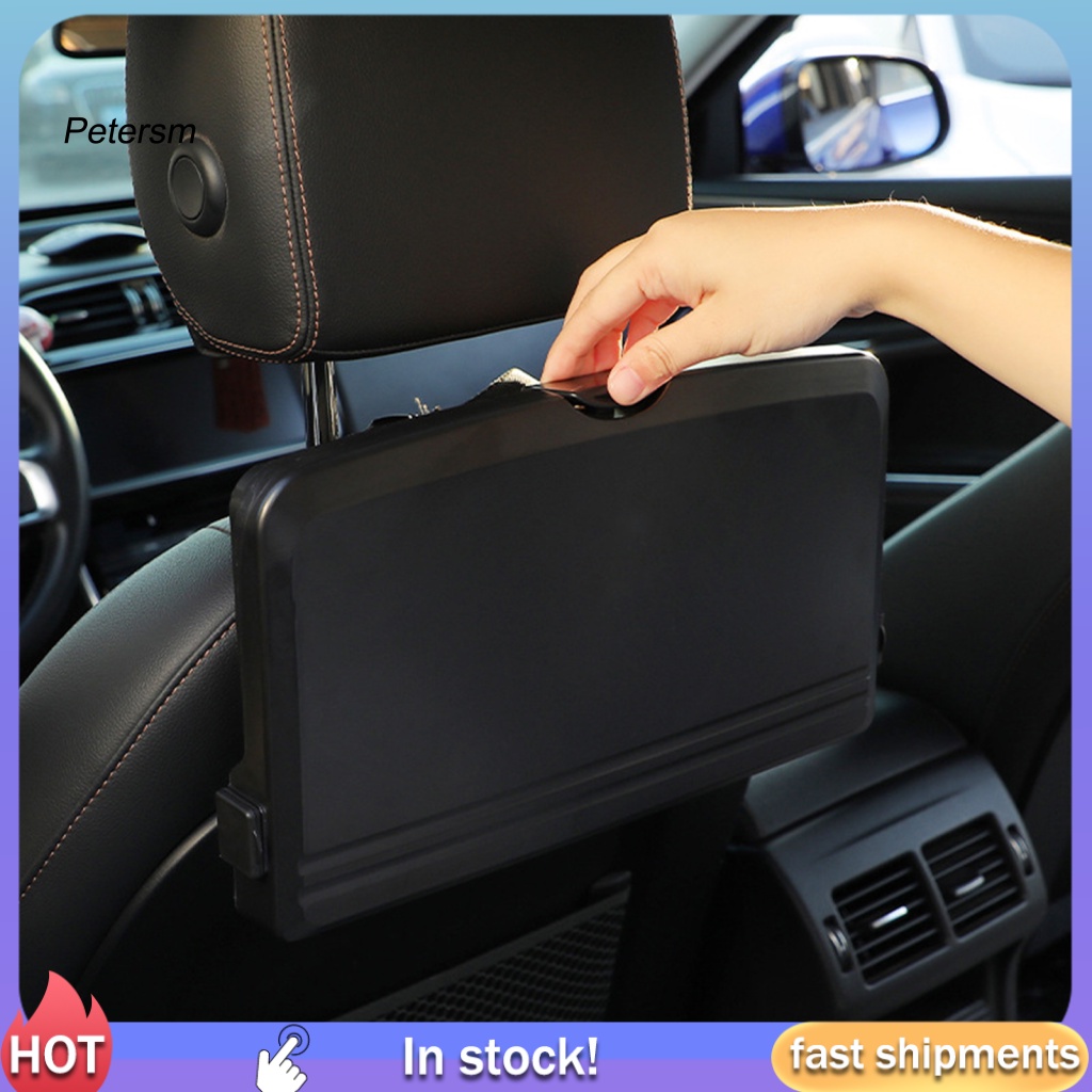 Khay Đựng Thức Ăn Bằng Nhựa PP Đa Năng Gắn Phía Sau Ghế Ngồi Xe Hơi