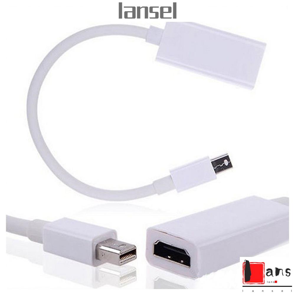 ❤LANSEL❤ New Adapter High Speed Thunderbolt Mini Display Port DP To HDMI Home Supply White Electronic HD Cable