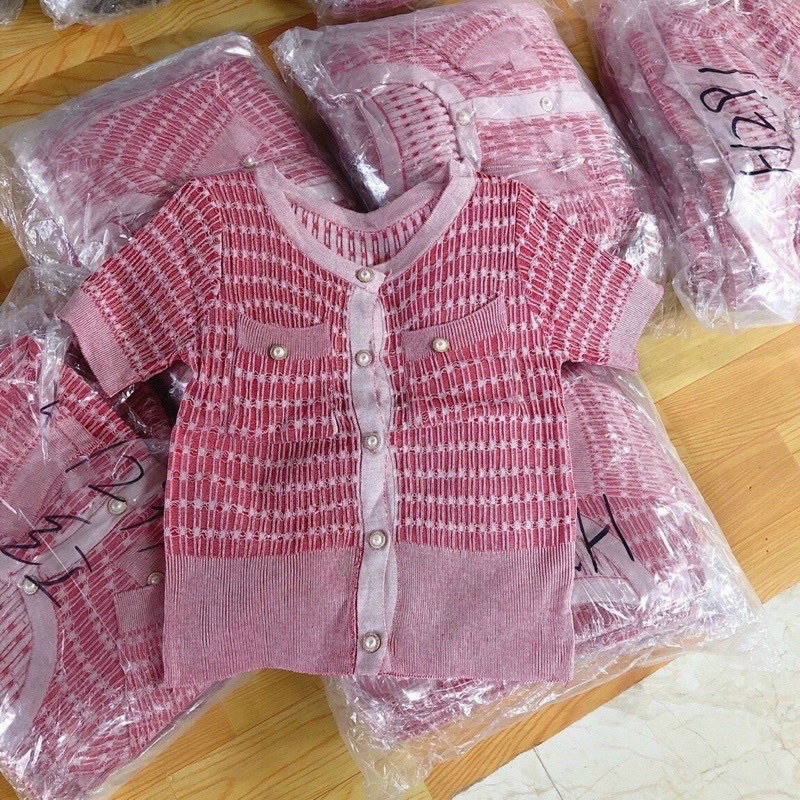 [Ảnh thật/Video]Áo mongtogi Hồng đính ngọc ngắn tay Áo lem Hàn Quốc sang chảnh