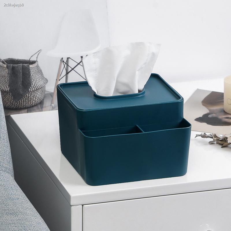 Sự phân biệt hợp lý℗☃Hộp đựng khăn giấy để bàn đa chức năng Hộp lưu trữ điều khiển từ xa Hộp đựng khăn ăn Máy phân phối