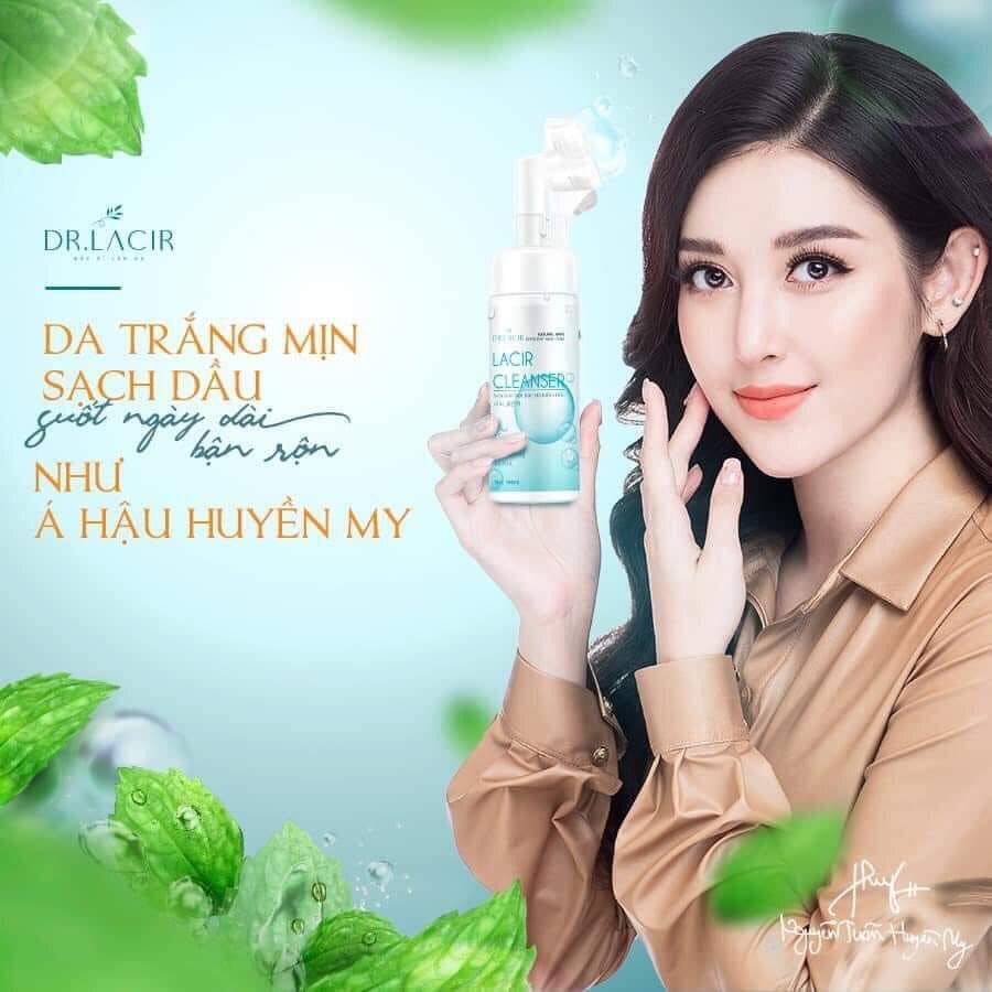 Sữa rửa mặt Dr. Lacir Cleanser kiềm dầu giảm mụn tốt với da nhạy cảm hương bac hà 150ml LM03