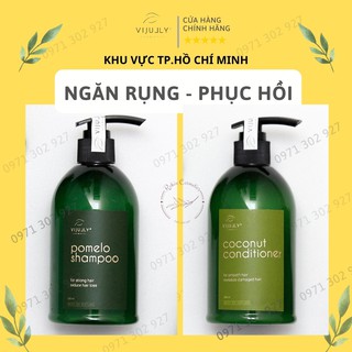 [GIẢM RỤNG-PHỤC HỒI] Dầu Gội Bưởi và Dầu Xả Tóc Vi Jully Ngăn Rụng Tóc-Phục Hồi Tóc Hư Tổn-Giúp Tóc Mềm Mượt