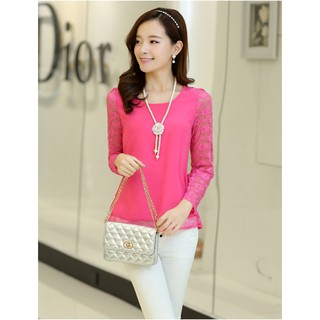Áo voan phối ren lụa - 85003