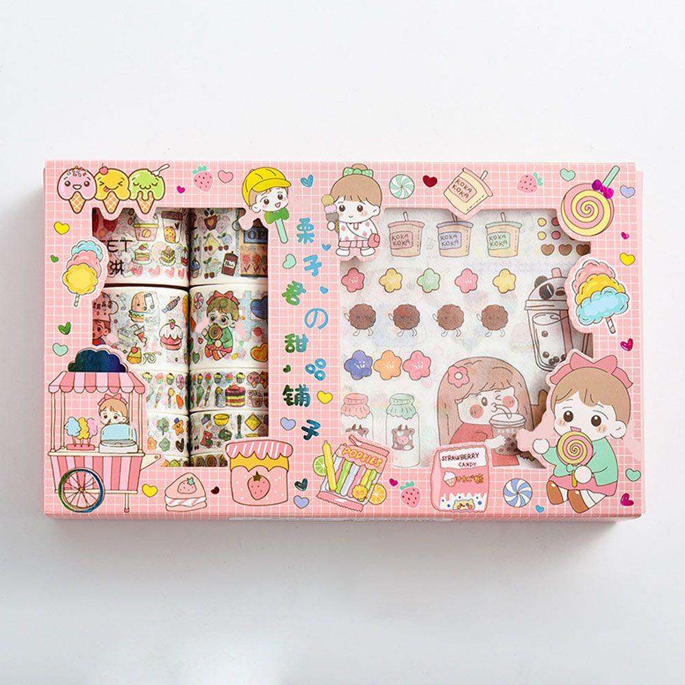 Bộ Sticker Dán Trang Trí Sổ Tay DIY Kích Thước 10 * 10 cm LAYOR1