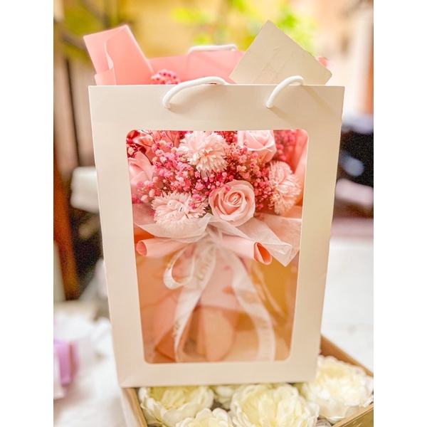 Bó hoa sáp Mix bibi🌹 thơm vĩnh cửu 💟 Phong cách Hàn Quốc 💟