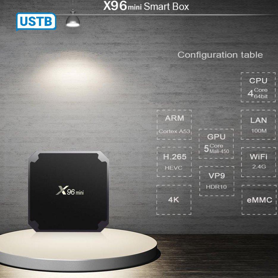 TV Box Smart X96 mini /2gb+16gb /1+8gb Logic S905W Quad Core 2.4ghz Wifi Android 9.0 và Phụ kiện / HD Media Player