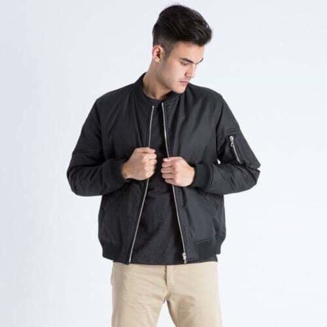 Áo bomer nam 2 lớp