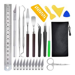 [Hoyl] 17 / 25 Cái Dụng cụ làm cỏ Vinyl thủ công Bộ Vinyl cơ bản chính xác cho Cameos