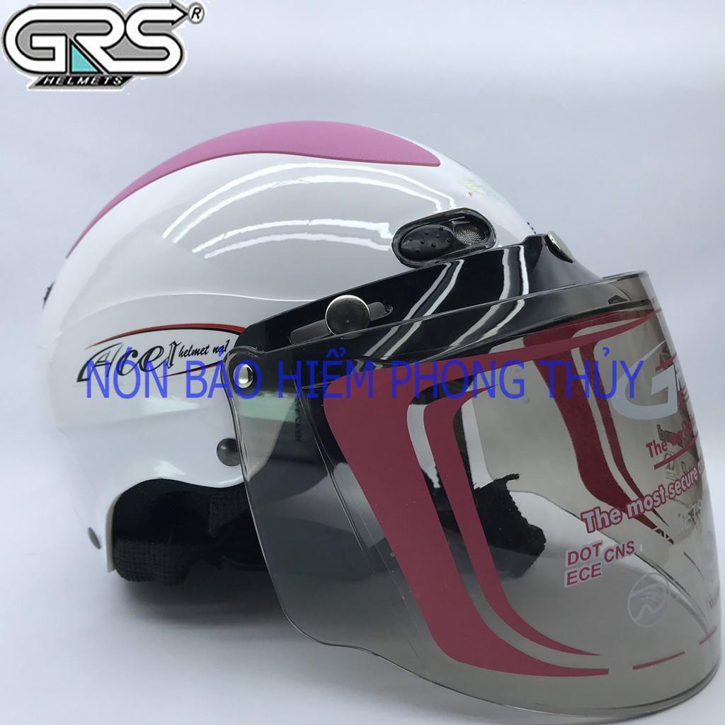 Mũ bảo hiểm GRS A102 Kính fullface A7 sữa