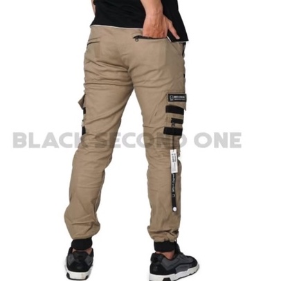 Moka Quần Joggers Dài Có Dây Kéo Sọc Cho Nam