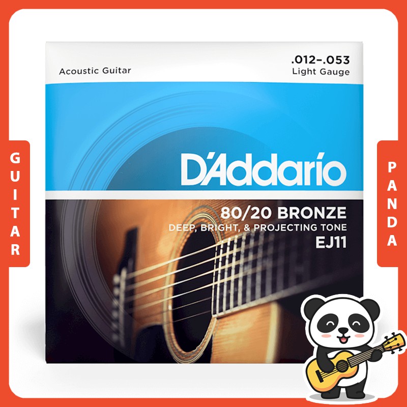 [Chính hãng] Dây Đàn Guitar Acoustic D'Addario EJ11 Size 12