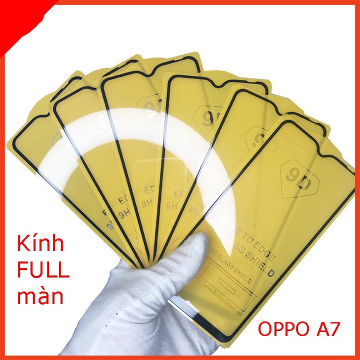 Cường lực FULL màn OPPO A7,F7,F9,F11,F11 PRO,A3S,A5S,A1K, Tặng kèm giấy lau kính khô và ướt educase.vn