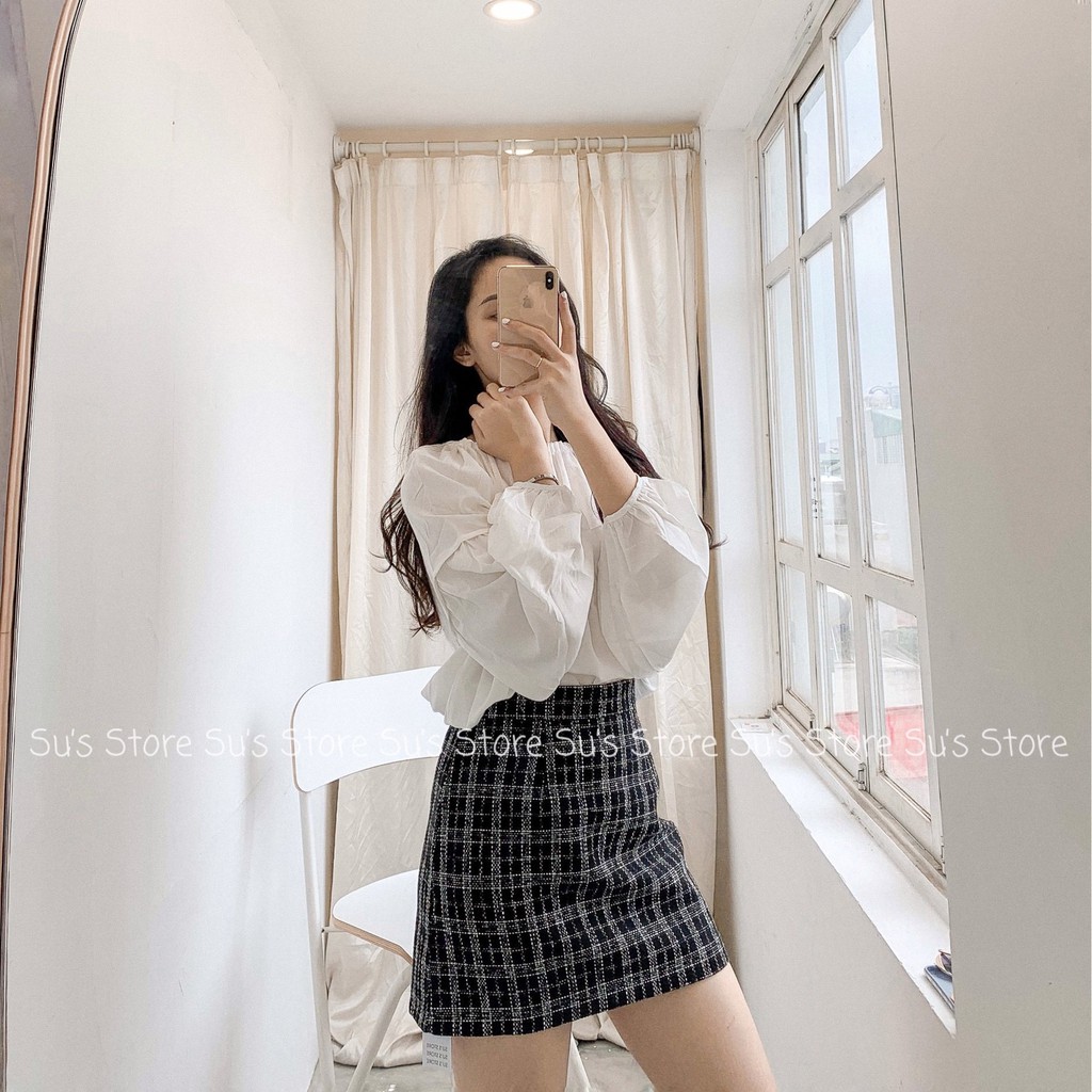 Chân váy dạ tweed dáng chữ A CV151 SUSTORE | BigBuy360 - bigbuy360.vn