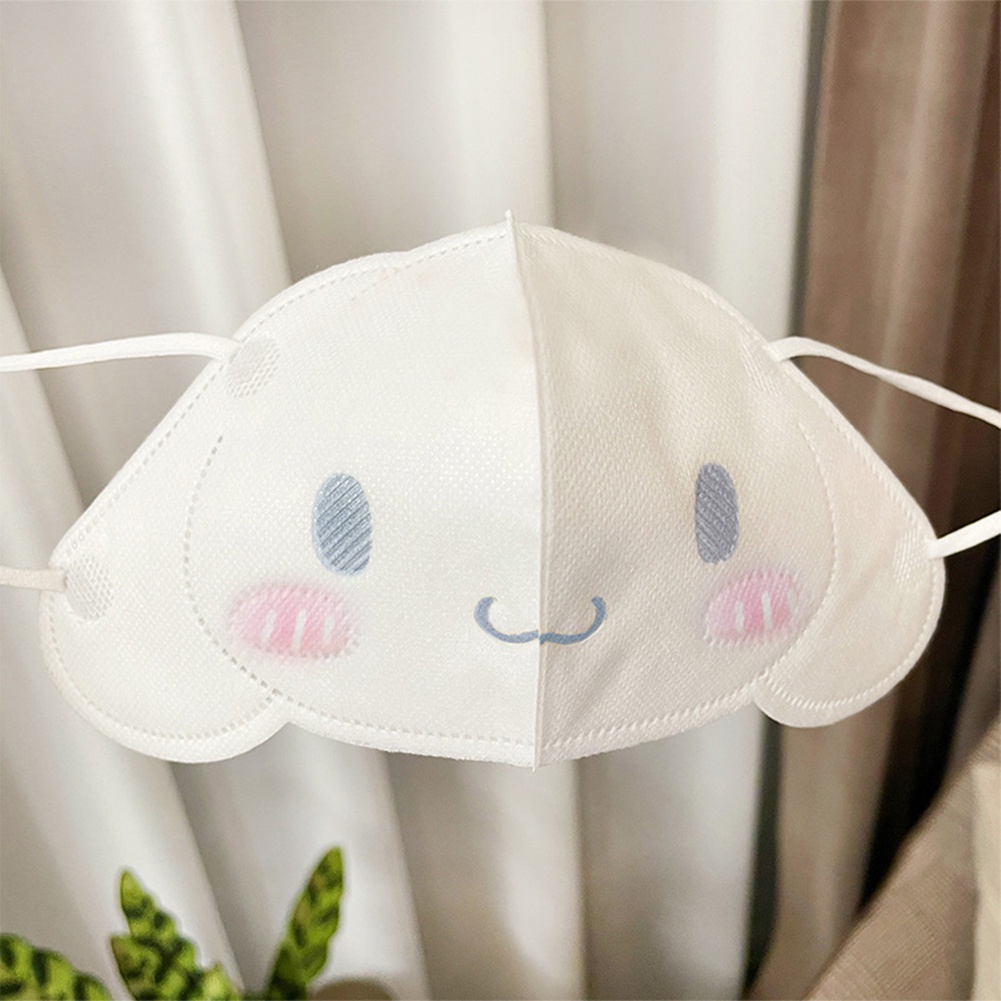 Có 30 Chiếc KF94 Mặt Nạ 3D Cinnamoroll Lớn Tai Chó Mèo Hoạt Hình Bảo Vệ 3 Lớp Mặt Nạ Người Lớn/Trẻ Em Cá Tuyết