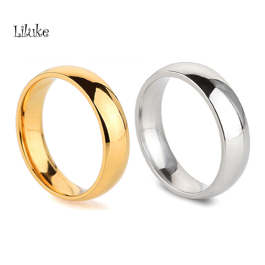 Nhẫn Unisex Trơn Đơn Giản Với 2 Màu Sắc Chọn Lựa