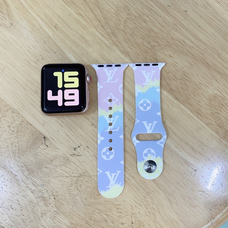 Dây Silicon Iv sang trọng dành cho Apple Watch đồng hồ thông minh iWatch Series1/2/3/4/5/6/7/SE size 38/40/41/42/44/45mm