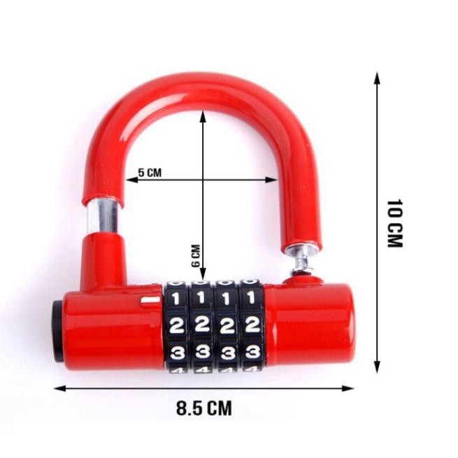 Khóa Chống Trộm Mật Mã 4 Số Khóa Xe Đạp - Xe Máy - Ô Tô - Nhà Cửa - Cổng Chống Cưa Cắt An Toàn Thông Minh - tienichnhapk
