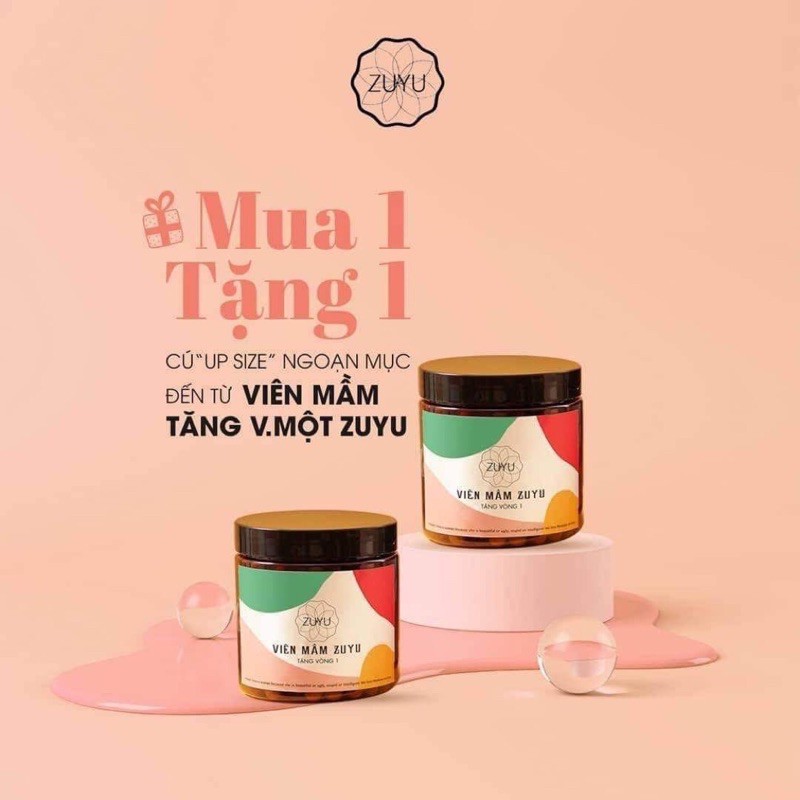 [Chính Hãng]Viên Mầm ZuYu Tăng Vòng 1 Tặng 1 Hộp Viên Mầm+Tinh Dầu Massage+Mặt Nạ Tế Bào Gốc+Thước Đo