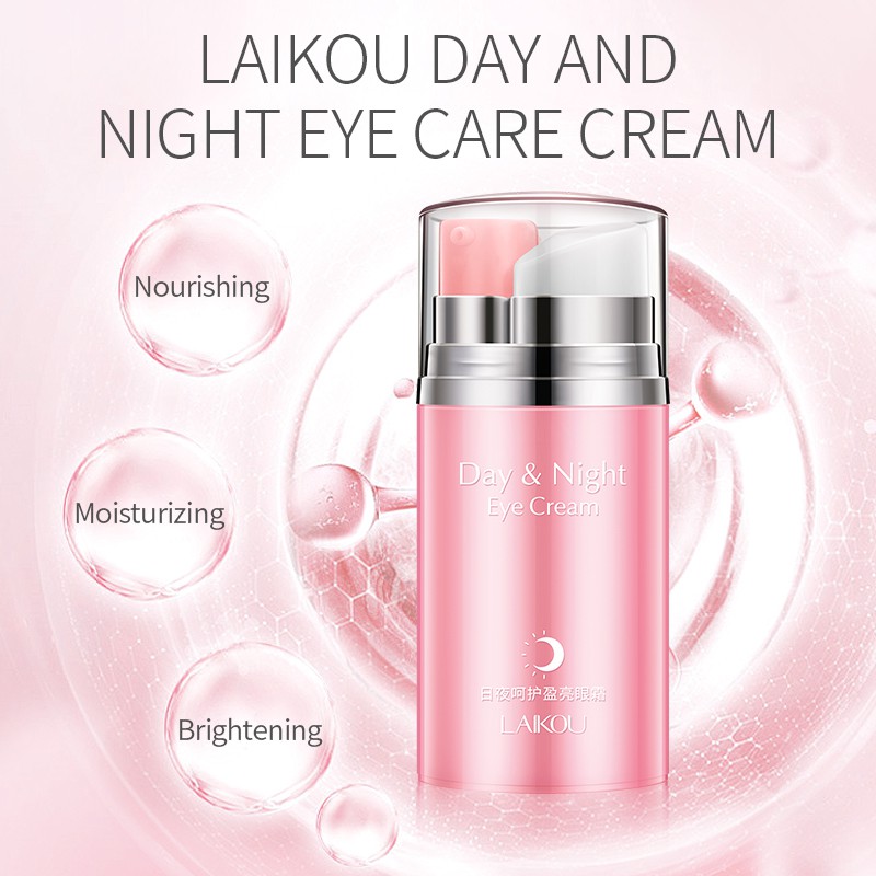 Kem Dưỡng Da Mắt Cho Ngày Và Đêm LAIKOU 20g Chiết Xuất Hoa Hồng Làm Săn Chắc Chống lão Hóa Và Chăm Sóc Da Hiệu Quả