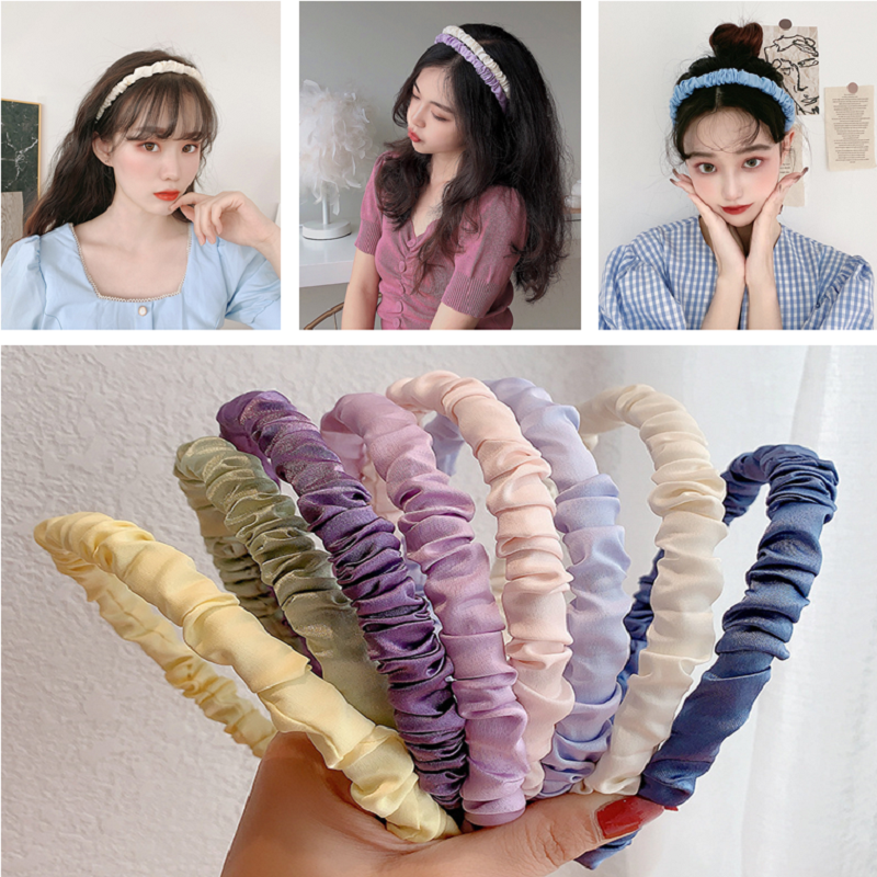 Băng cài tóc bằng vải chiffon phong cách hàn quốc thời trang xinh xắn cho nữ