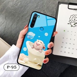Ốp lưng kính 3D Xiaomi Redmi Note 8-cute