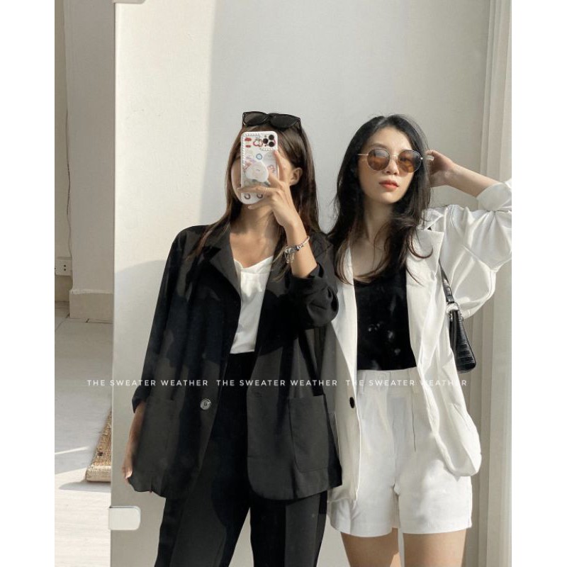 Áo vest blazer thiết kế kiểu dáng hàn quốc công sở chất chiffon mỏng  -311 | BigBuy360 - bigbuy360.vn