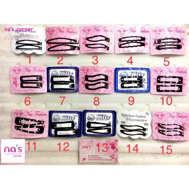 Set 2 kẹp mái kẹp bật