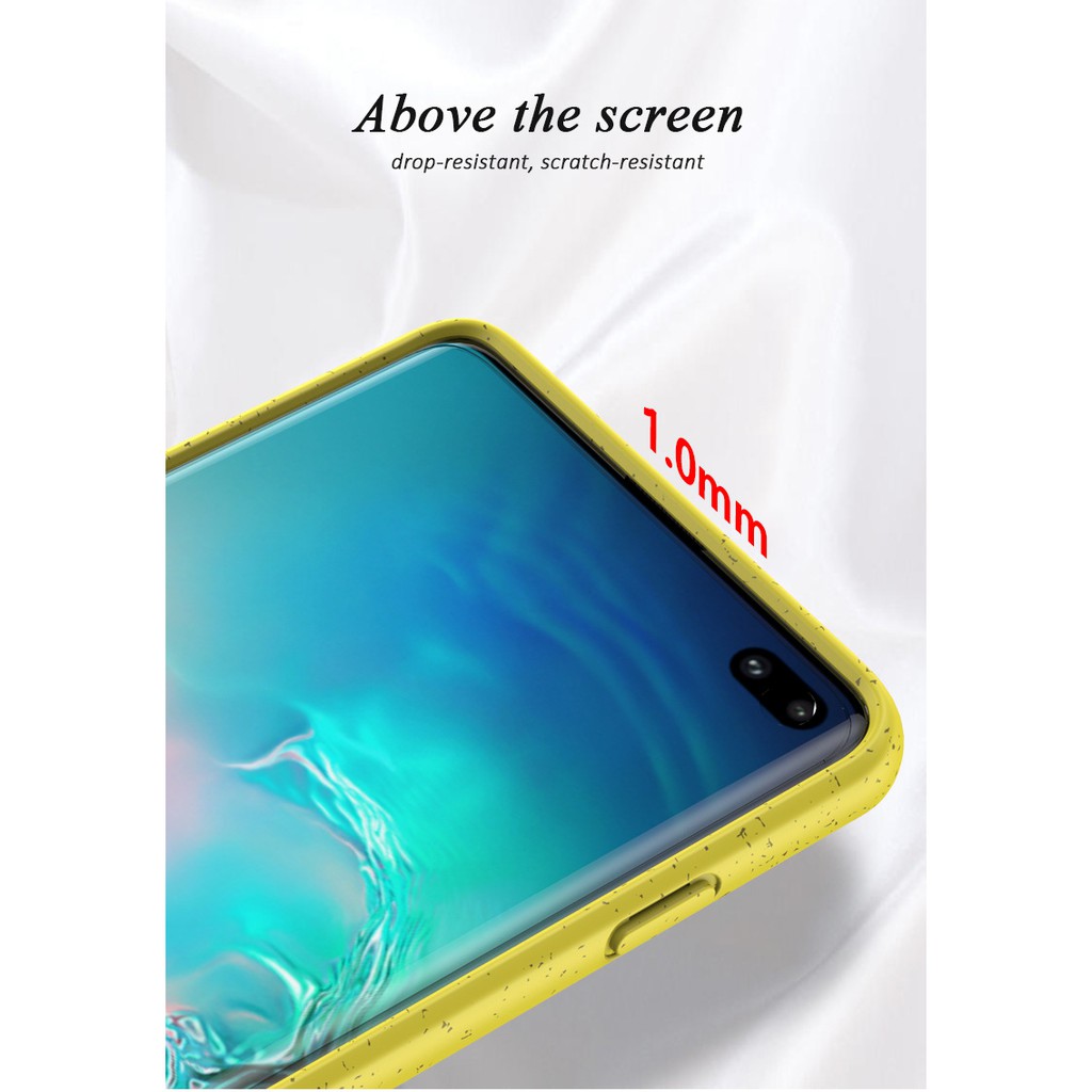 Ốp Lưng Samsung S10/ S10 Plus Sợi Lúa Mạch Dẻo TPU