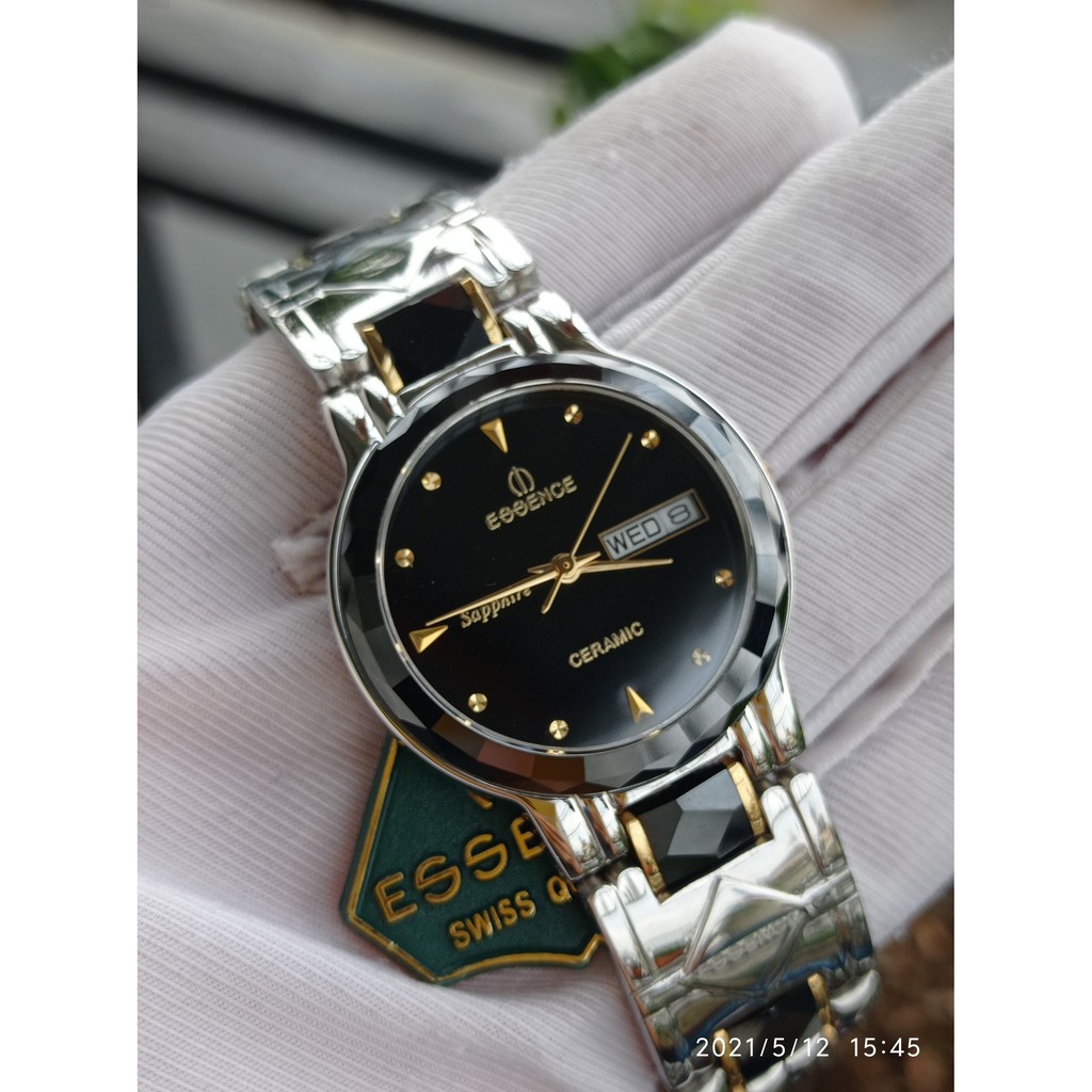 Đồng hồ nam nữ unisex essence es20702m sapphire size 34/24mm