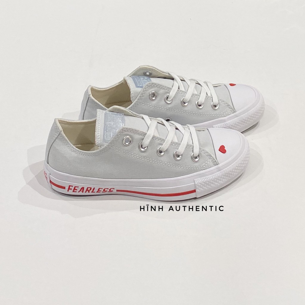 Giày Converse Love Fearlessly classic xám nhạt