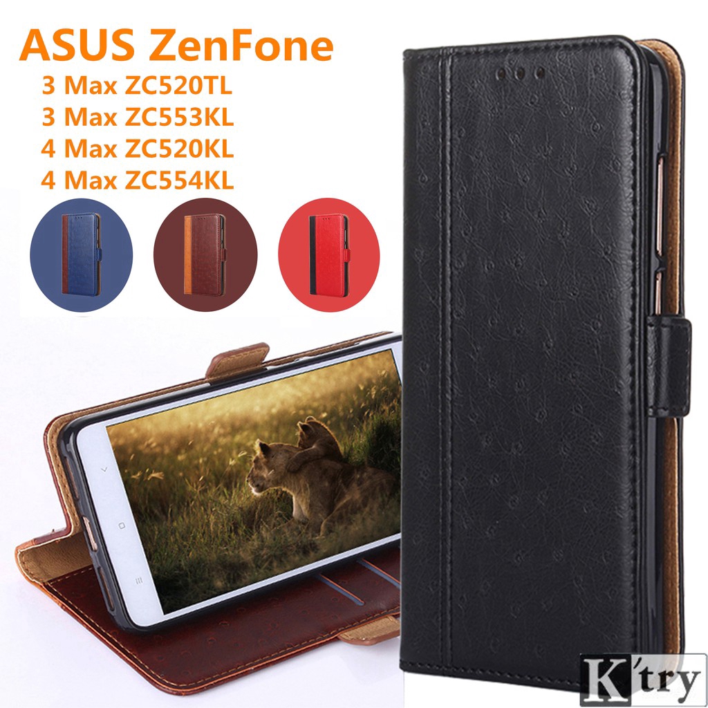 Bao da điện thoại mềm nắp lật cho ASUS ZenFone 3 Max /ASUS ZenFone 4 Max