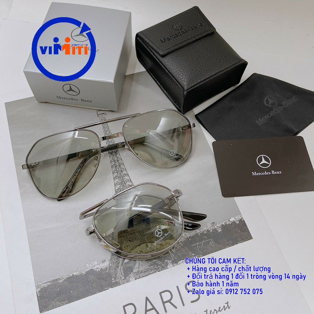 [ MUA VỚI GIÁ HỜI ] Kính mát thời trang đi đêm cao cấp Mercedes Benz tròng kính Polarized [ NÊN MUA NGAY ]