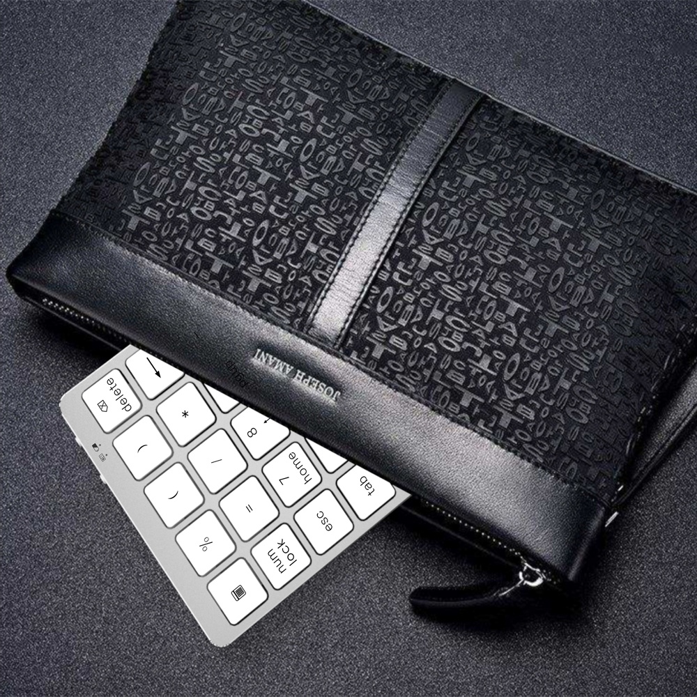 Bàn Phím Số 28 Phím Bluetooth Không Dây Bằng Hợp Kim Nhôm Kèm Cổng USB Và Phụ Kiện