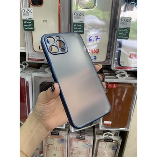 Ốp Lưng Nhám Viền Màu Bảo Vệ Camera Iphone 13/13 Pro/13 Pro max 12/ 12 Pro/ 12 Pro Max/ 11/ 11 Pro/ 11 Pro Max/ Xs Max