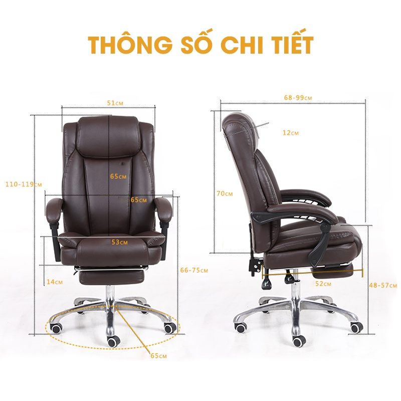 Ghế lãnh đạo cao cấp có gác chân T8098