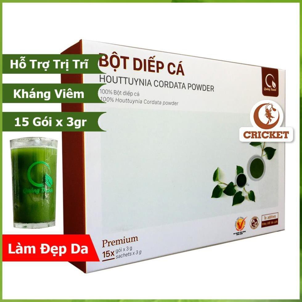 Bột Diếp Cá Quảng Thanh (Hộp 15 gói x 3gr) [CarobiFood]