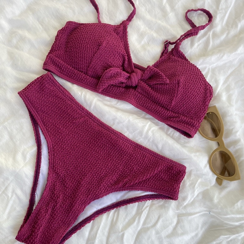 BIKINI 2 mảnh cạp cao thun nhúng