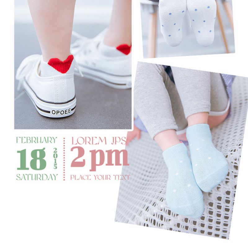 Set 5 Đôi Tất Cotton Cổ Thấp Thoáng Khí Thời Trang Mùa Hè Cho Bé Từ 1-12 Tuổi