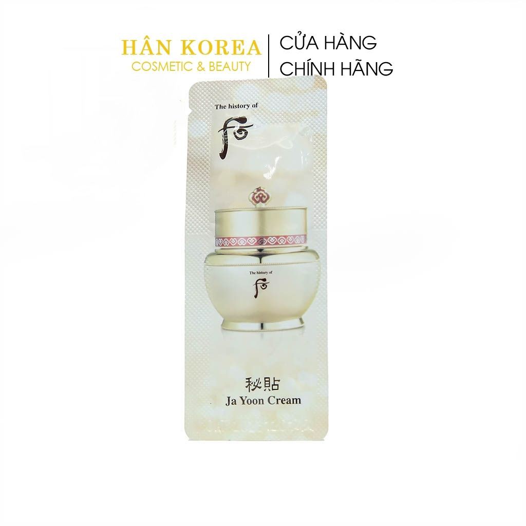 Kem dưỡng da hồng nhuận WHOO bichup ja yoon cream 1ml